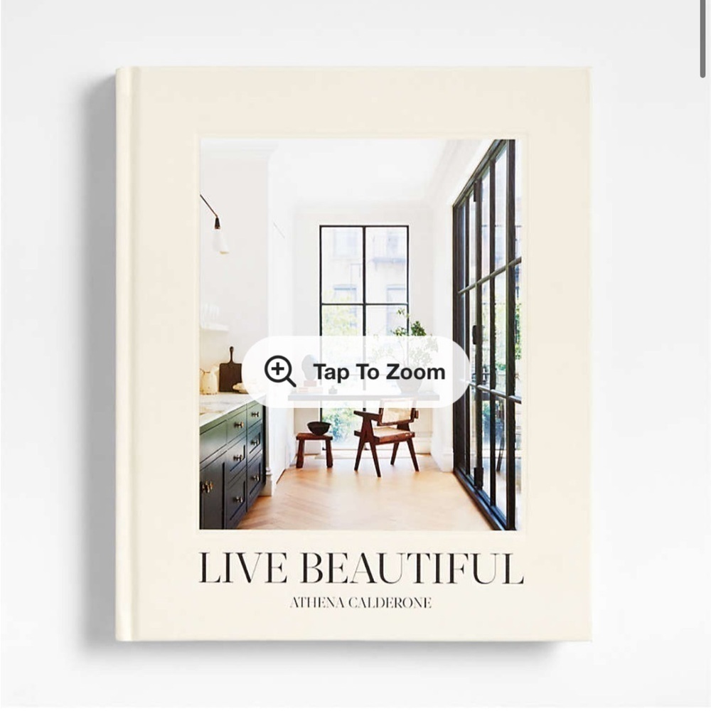 "Live Beautiful" Hardcover Book NWT